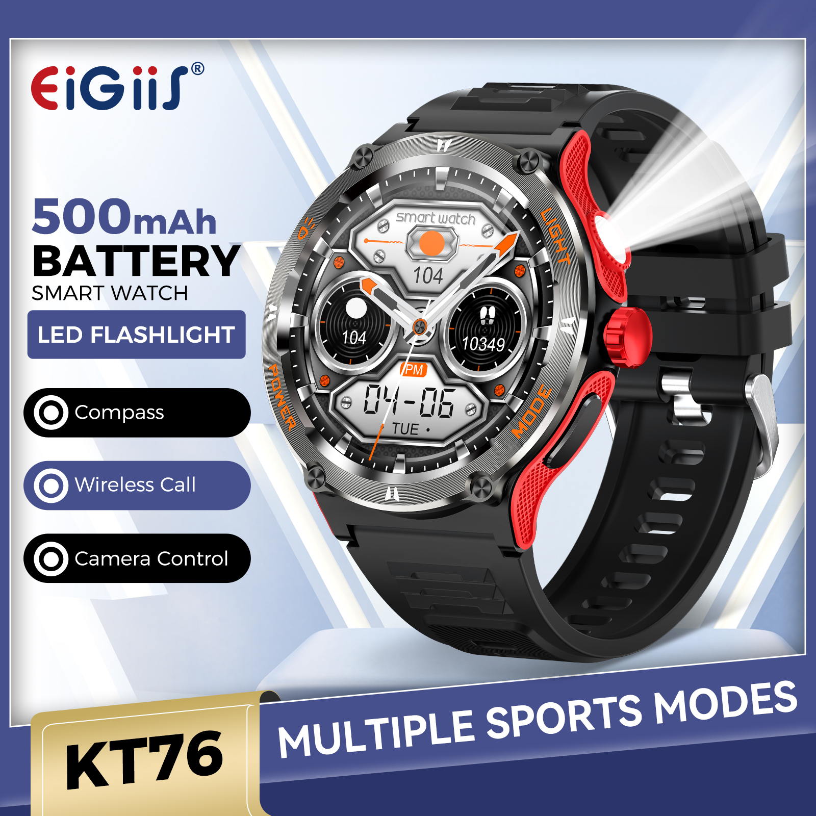 Smartwatch Face - EIGIIS Smart Watch 3ATM Waterproof 1.53