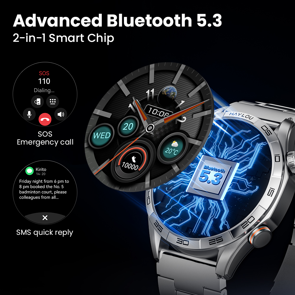 HAYLOU Solar 5 Voice Calling S – Smartwatch Face Bewertung und Preis