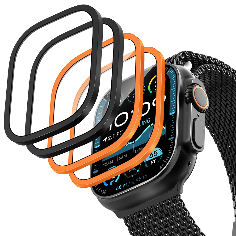 2PCS Titanium Metal Frame for  – Smartwatch Watch Accessories For Women Bewertung und Preis
