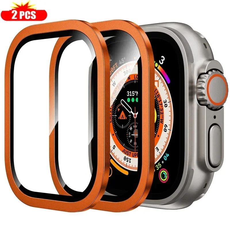 2PCS Titanium Metal Frame for  – Smartwatch Watch Accessories For Women Bewertung und Preis