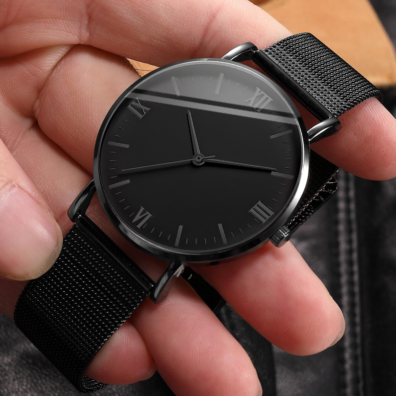 2PCS Men's Watch Fashion Roma  – Stainless Mesh Band Bewertung und Preis
