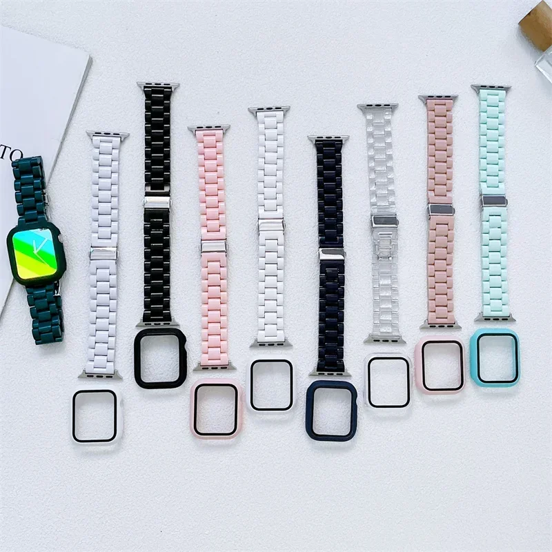 Watch strap+Case+glass For app – Smartwatch Watch Accessories For Women Bewertung und Preis