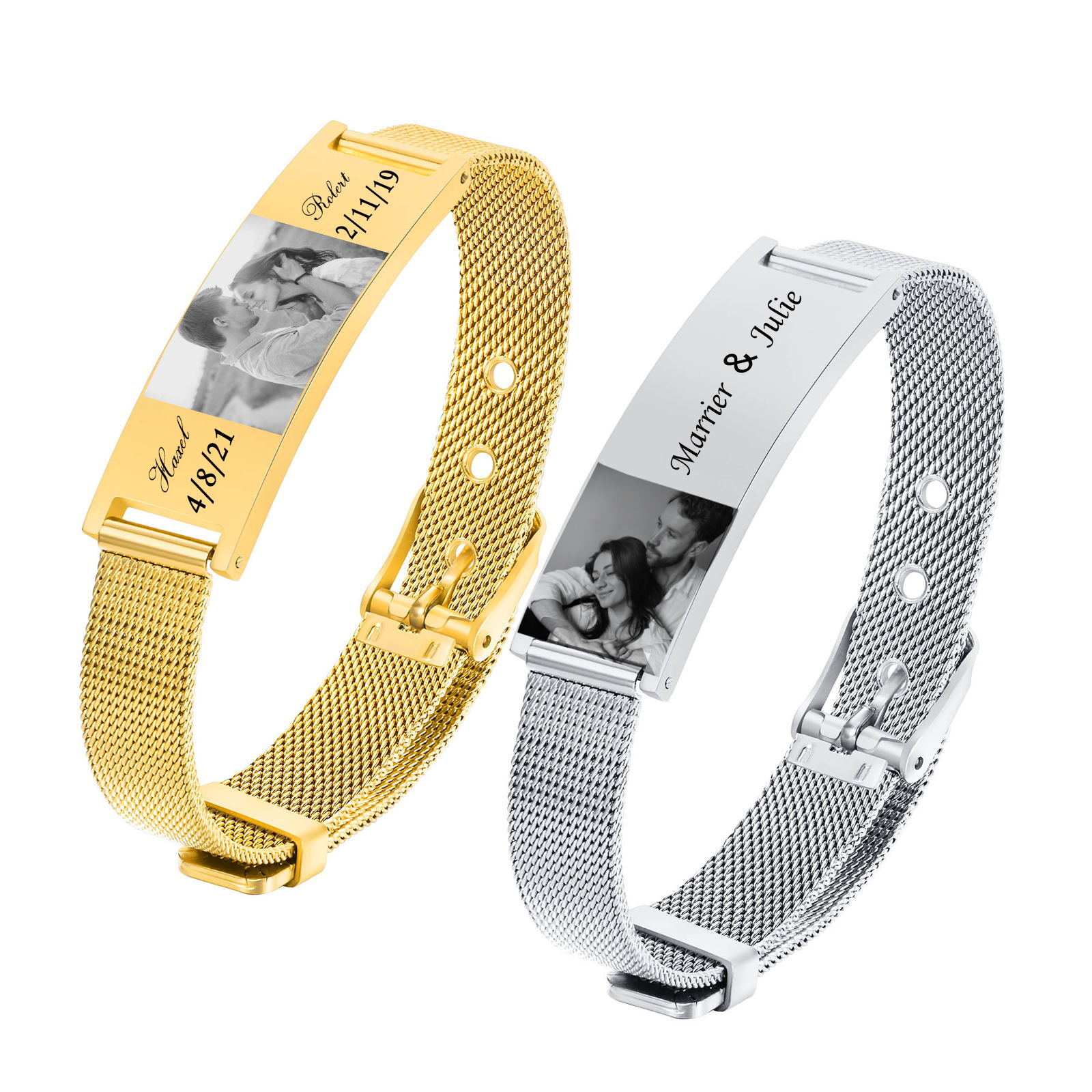 Personalized Photo Bracelet, S – Stainless Mesh Band Bewertung und Preis