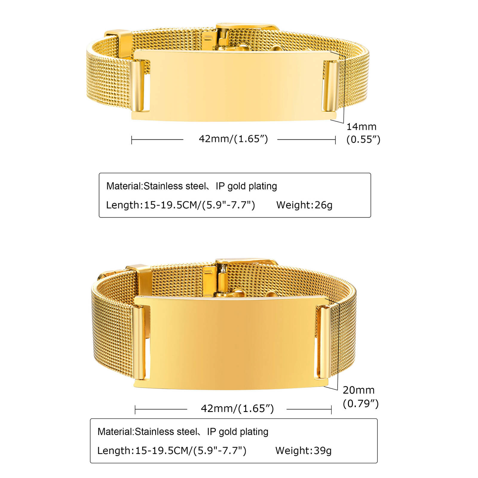 Personalized Photo Bracelet, S – Stainless Mesh Band Bewertung und Preis