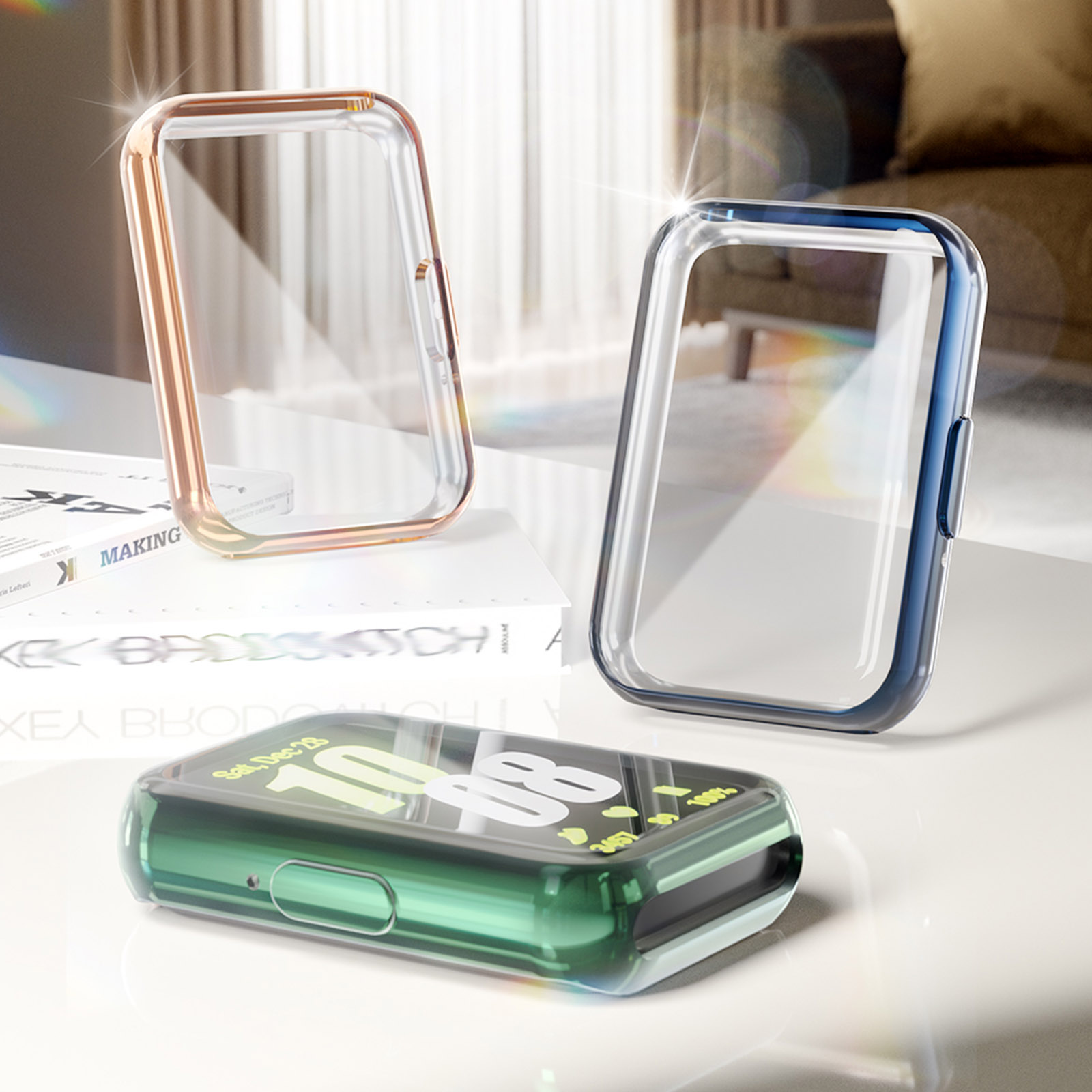 Cover for Samsung Galaxy Fit 3 – Smartwatch Watch Accessories For Women Bewertung und Preis
