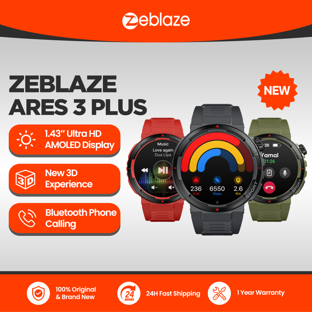 New Zeblaze Ares 3 Plus 1.43'' – Smartwatch Face Bewertung und Preis