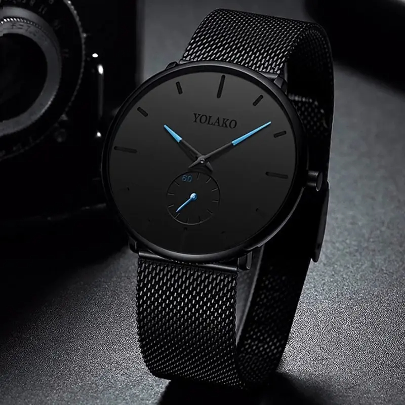 YOLAKO Mens Fashion Minimalist – Stainless Mesh Band Bewertung und Preis
