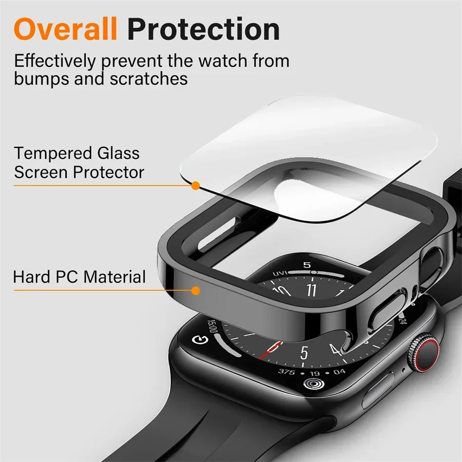 Glass+cover For Apple Watch ca – Smartwatch Watch Accessories For Women Bewertung und Preis