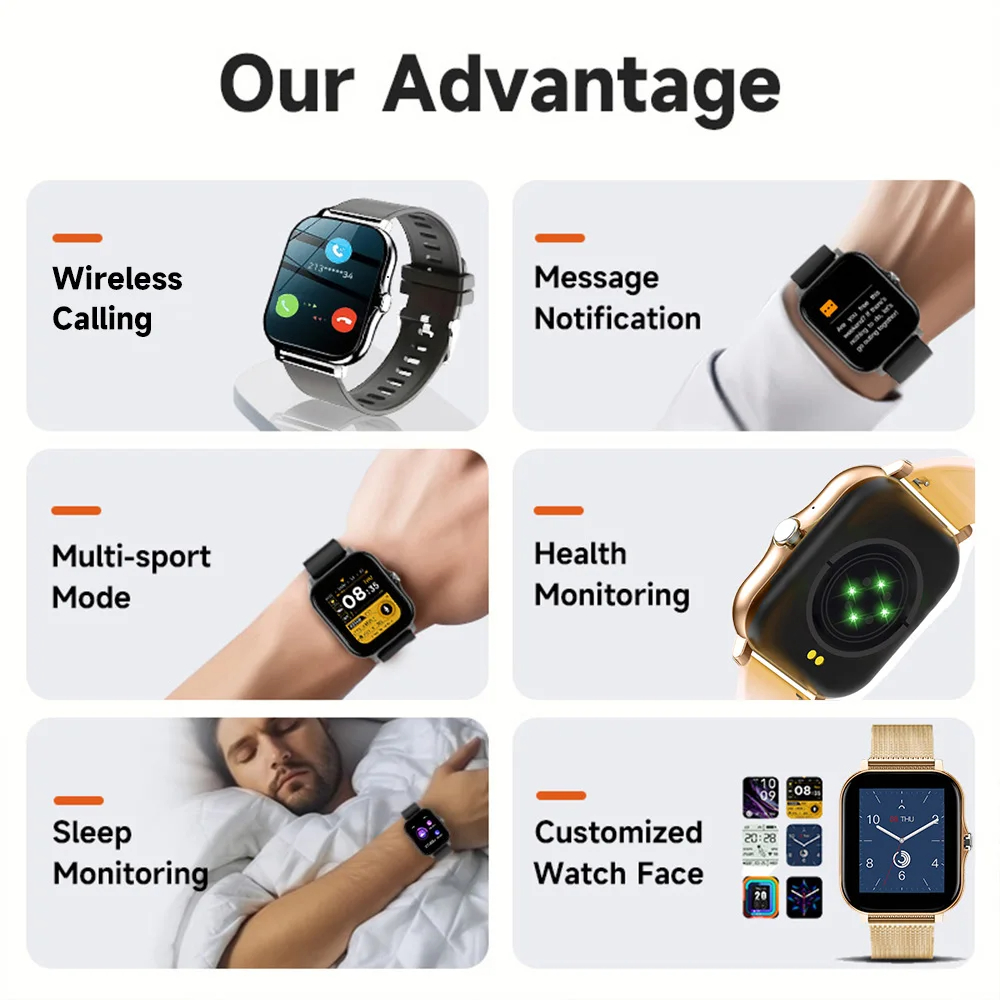Smart Watch For Android IOS Wa – Smartwatch Id Bewertung und Preis