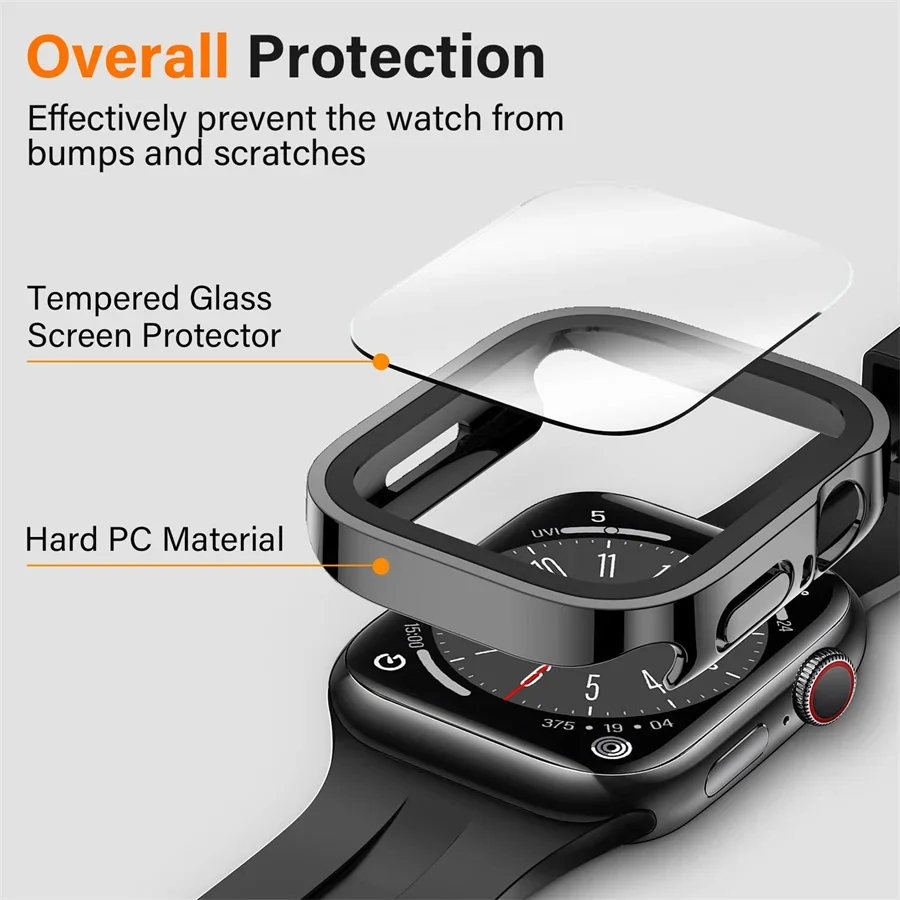 Glass+cover For Apple Watch ca – Smartwatch Watch Accessories For Women Bewertung und Preis