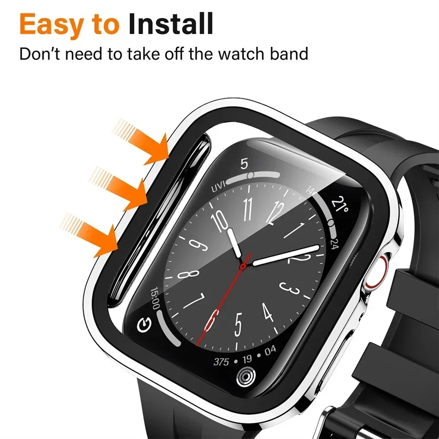 Glass+cover For Apple Watch ca – Smartwatch Watch Accessories For Women Bewertung und Preis