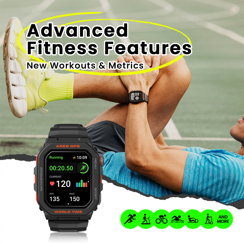 New Zeblaze Ares GPS Smart Wat – Smartwatch Face Bewertung und Preis