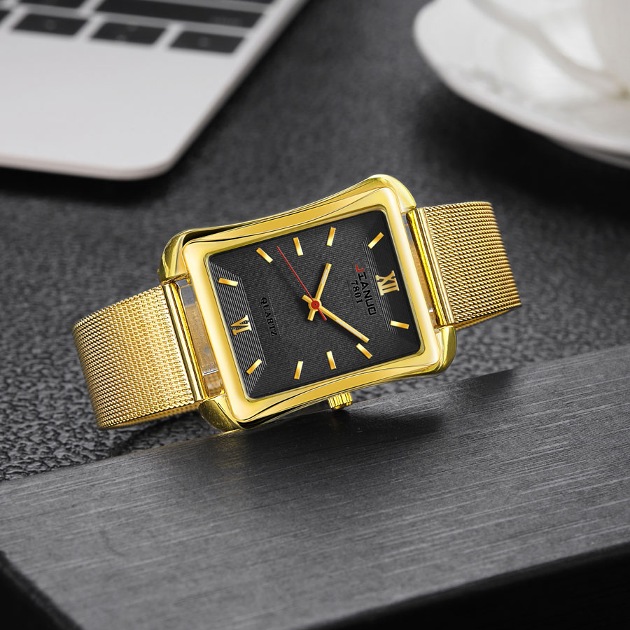 2024 New Trendy Men's Square W – Stainless Mesh Band Bewertung und Preis
