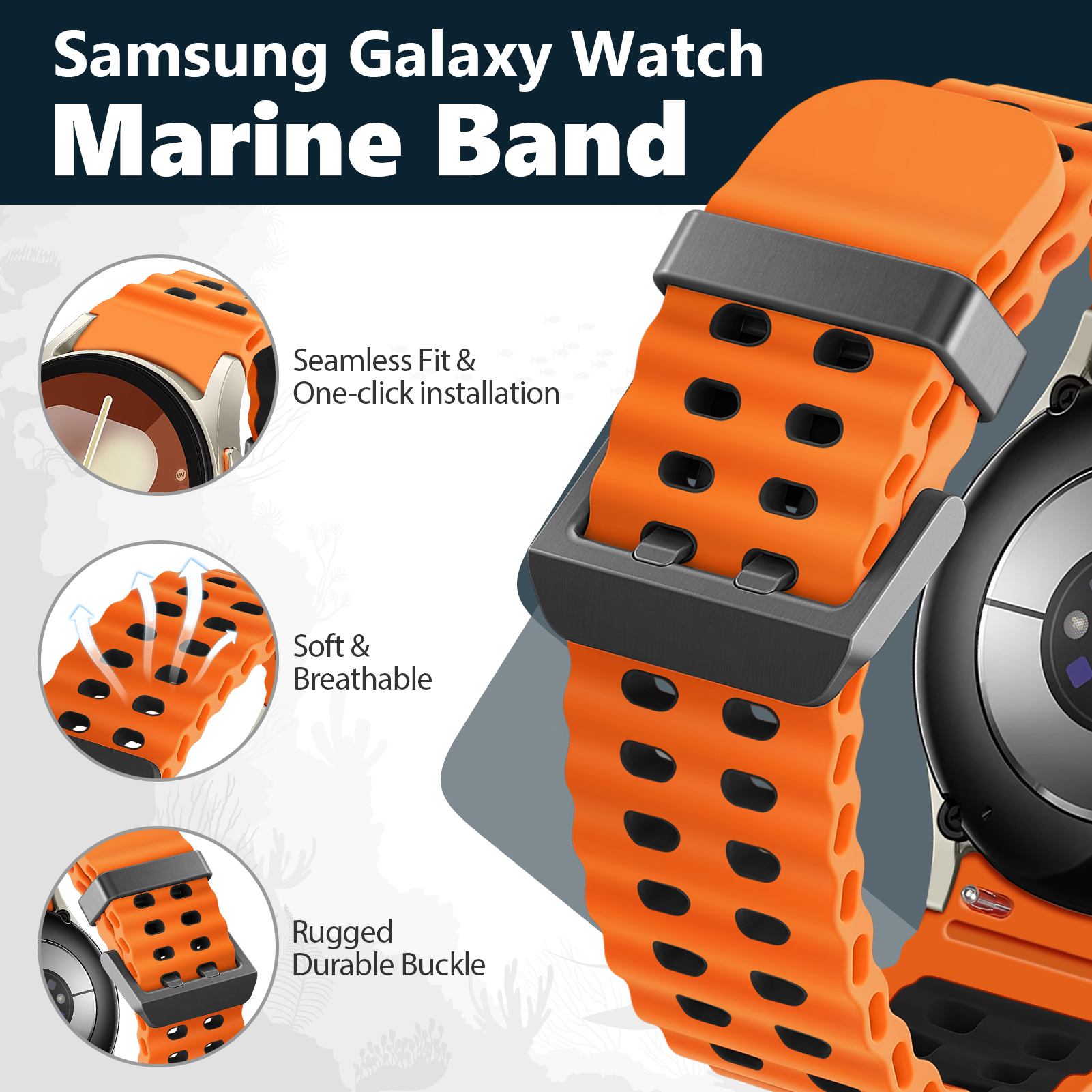 Marine Band for Samsung Galaxy – Samsung Smartwatch Ultra Accessories Bewertung und Preis