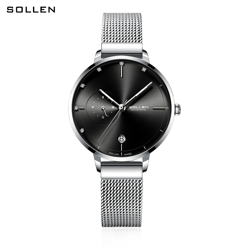 SOLLEN-Automatic Mechanical Wa – Stainless Mesh Band Bewertung und Preis