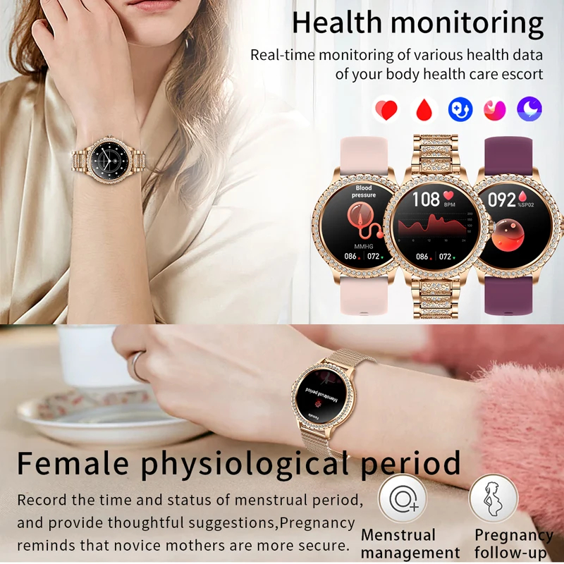 Fashion Luxury Gold Women Smar – Smartwatch Face Bewertung und Preis