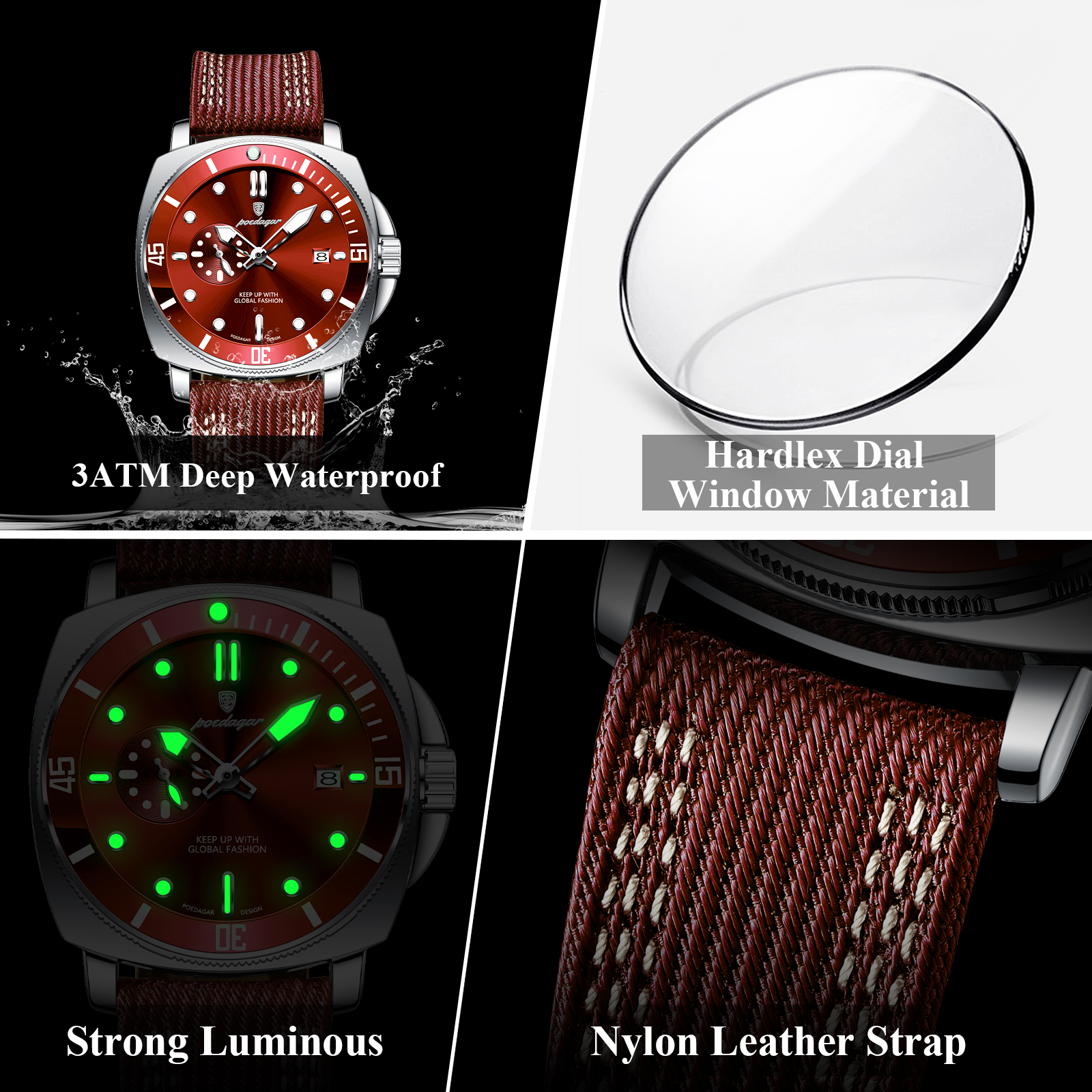 POEDAGAR Luxury Fashion Man Wa – Smartwatch Guess Bewertung und Preis